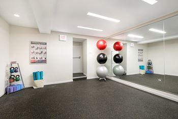 Fitness Center with Separate Spin Room at Irving Courts by Reside Apartments, 718 W Irving Park Rd, 60613-3146